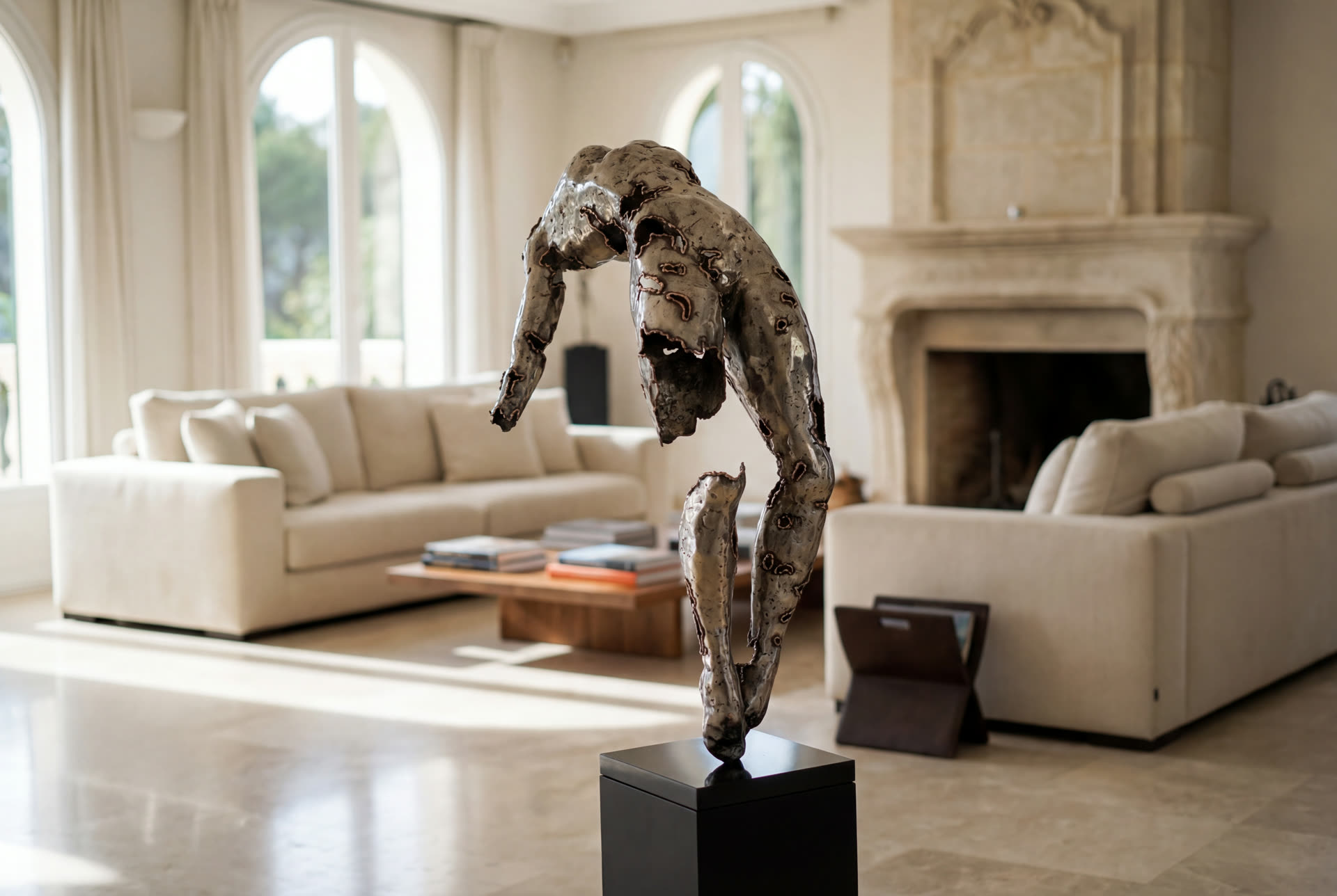 Commissioned sculpture in a private villa